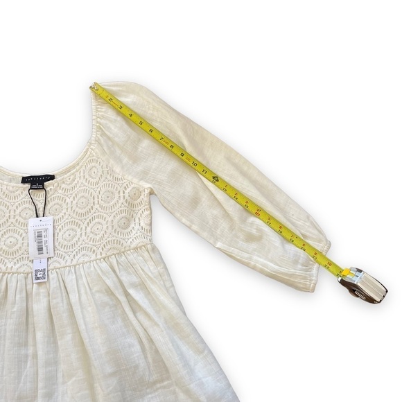 New NWT Sanctuary Summer Swing Crochet Short Dress in Gauze White Size Small - Picture 11 of 12